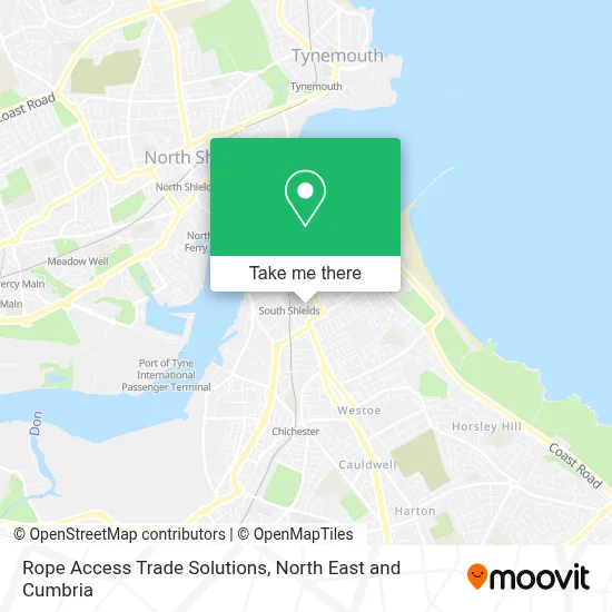 Rope Access Trade Solutions map