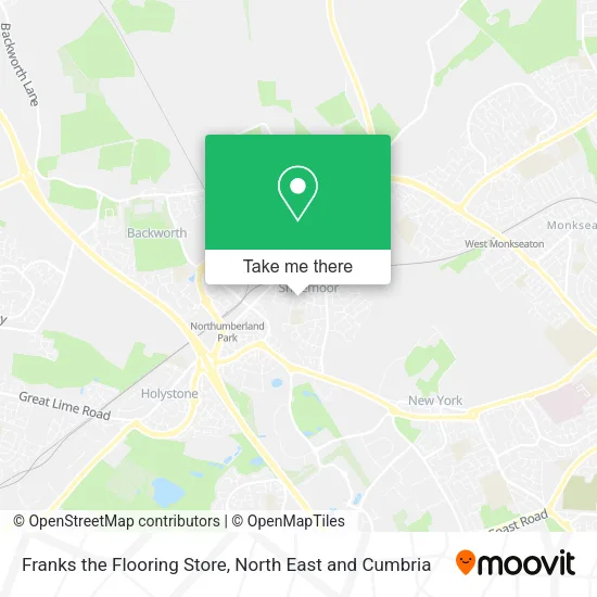 Franks the Flooring Store map