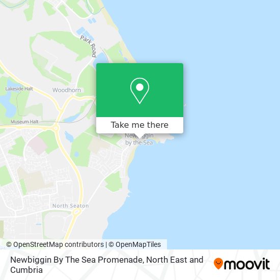 Newbiggin By The Sea Promenade map