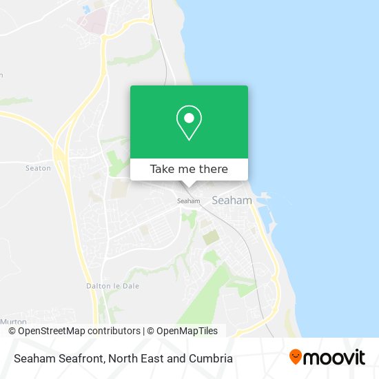 Seaham Seafront map
