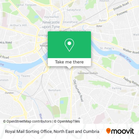 Royal Mail Sorting Office map