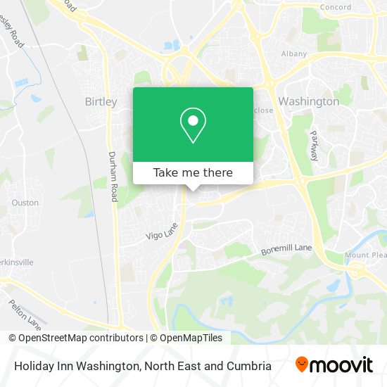Holiday Inn Washington map
