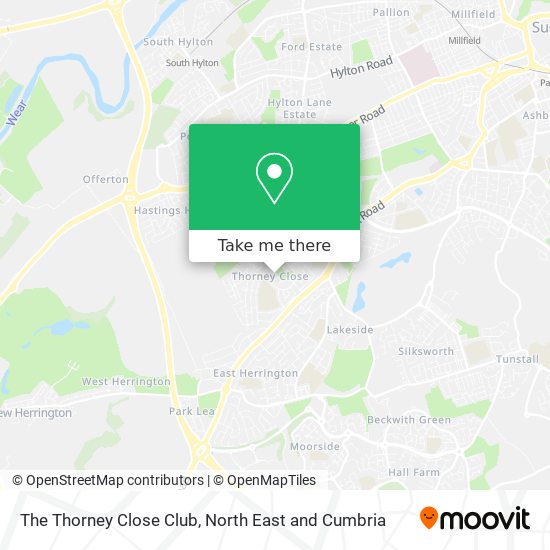 The Thorney Close Club map
