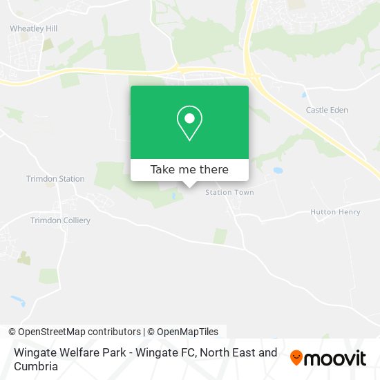 Wingate Welfare Park - Wingate FC map