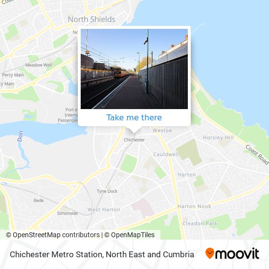 Chichester Metro Station map