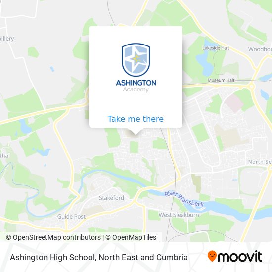 Ashington High School map