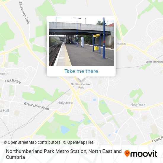 Northumberland Park Metro Station map