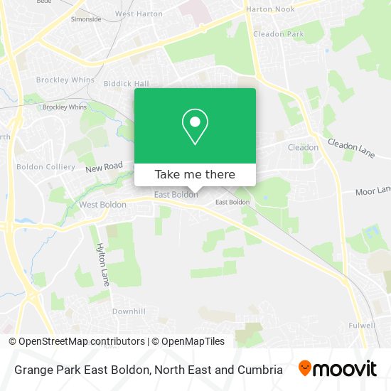 Grange Park East Boldon map