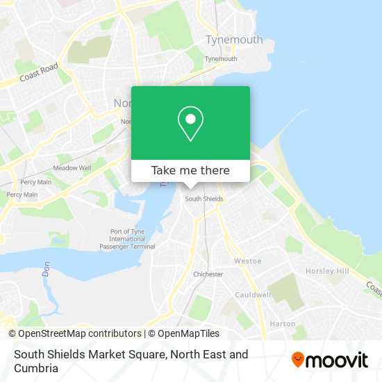 South Shields Market Square map