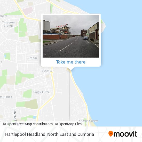 Hartlepool Headland map