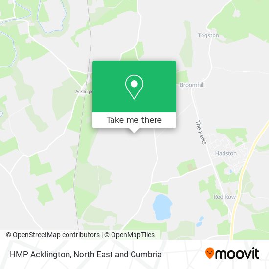HMP Acklington map