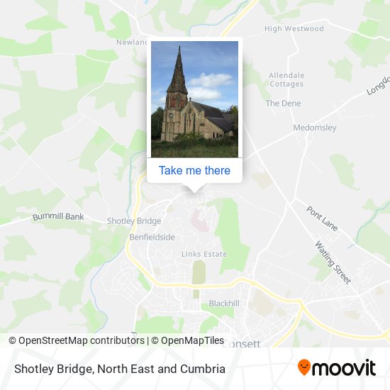 Shotley Bridge map