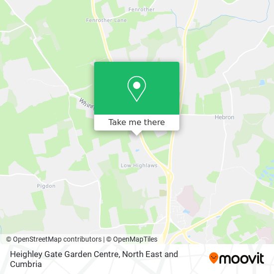 Heighley Gate Garden Centre map