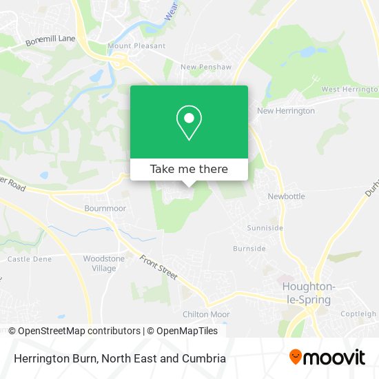 Herrington Burn map