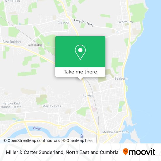Miller & Carter Sunderland map