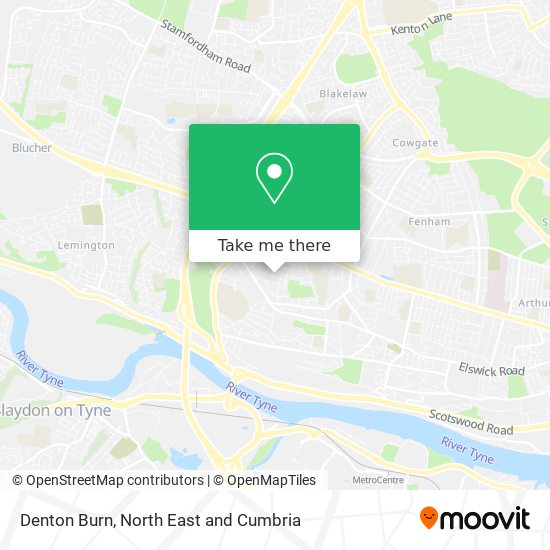 Denton Burn map