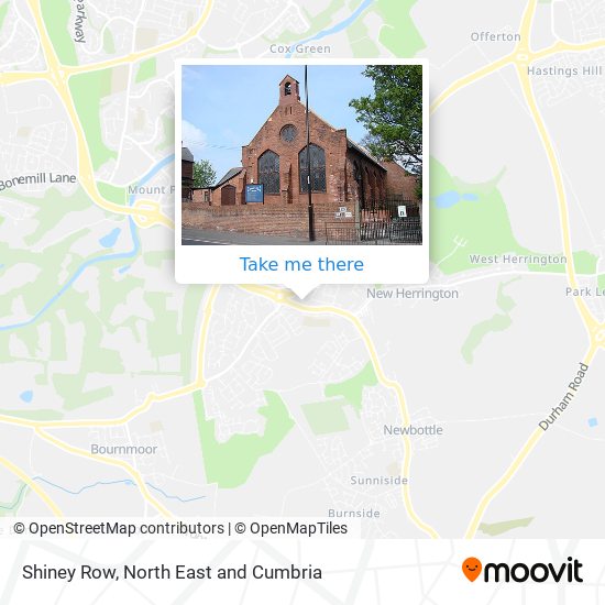 Shiney Row map