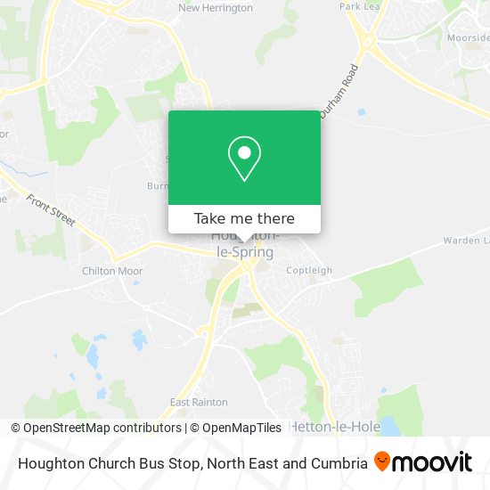 Houghton Church Bus Stop map