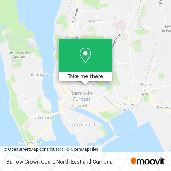 Barrow Crown Court map