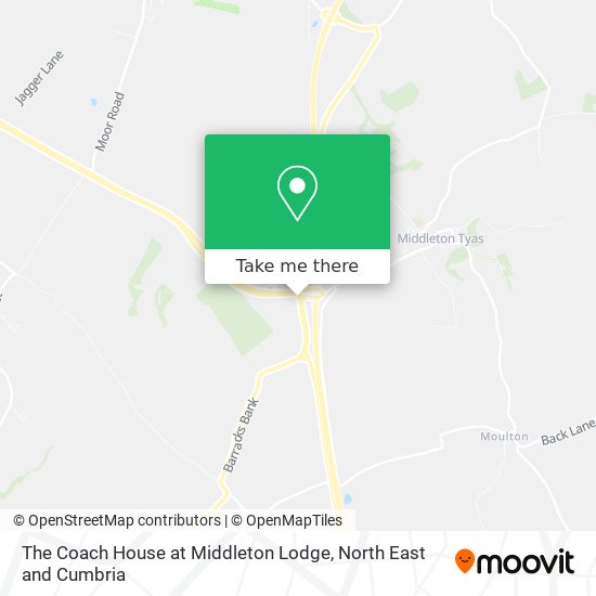 The Coach House at Middleton Lodge map