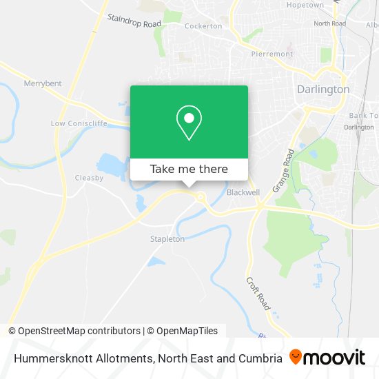Hummersknott Allotments map