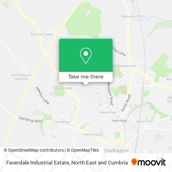Faverdale Industrial Estate map