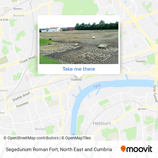 Segedunum Roman Fort map