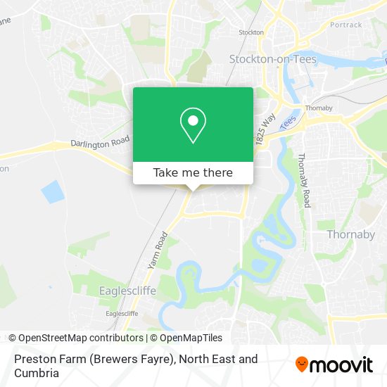 Preston Farm (Brewers Fayre) map