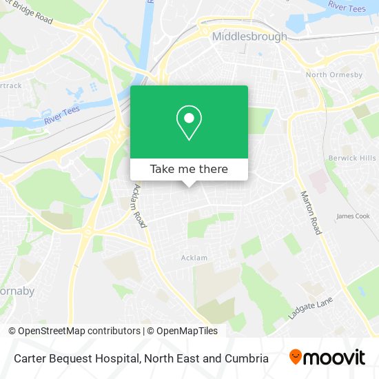 Carter Bequest Hospital map
