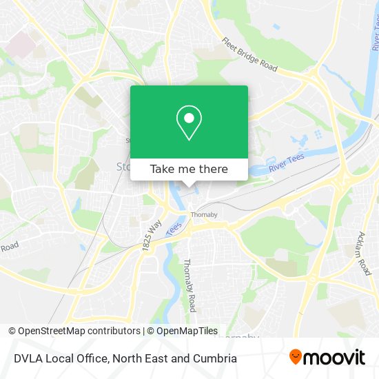 DVLA Local Office map