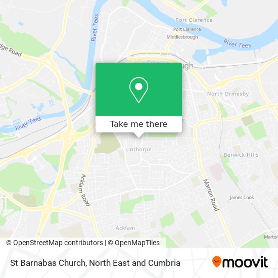 St Barnabas Church map