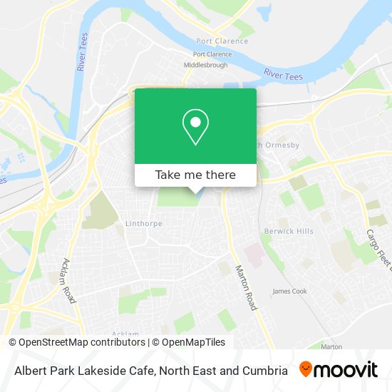 Albert Park Lakeside Cafe map