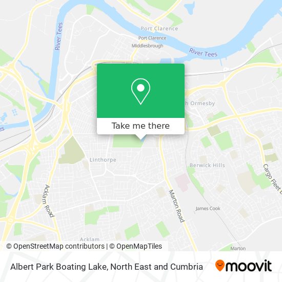 Albert Park Boating Lake map