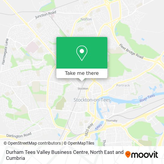 Durham Tees Valley Business Centre map