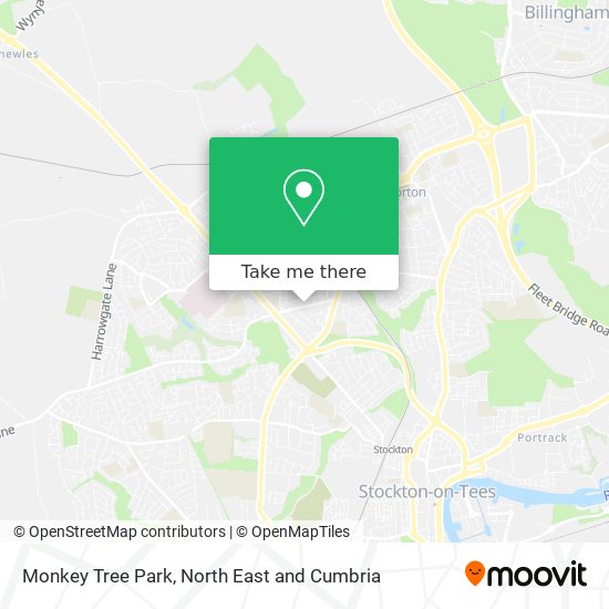 Monkey Tree Park map