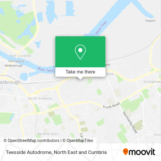 Teesside Autodrome map