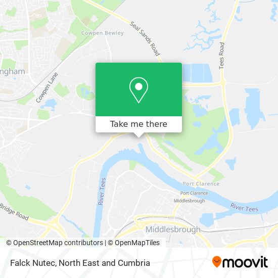 Falck Nutec map