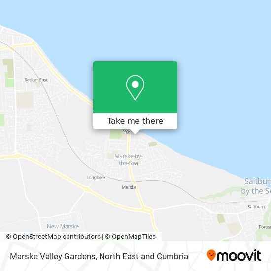 Marske Valley Gardens map