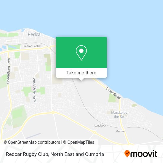 Street Map Of Redcar How To Get To Redcar Rugby Club In Redcar And Cleveland By Bus Or Train?