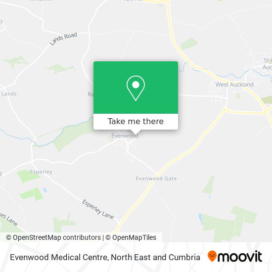 Evenwood Medical Centre map