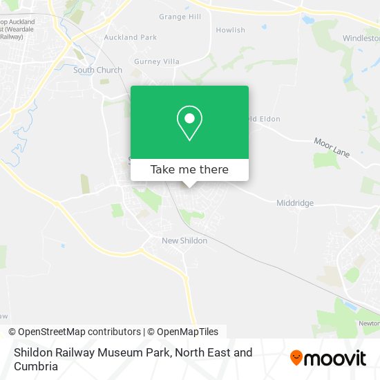 Shildon Railway Museum Park map
