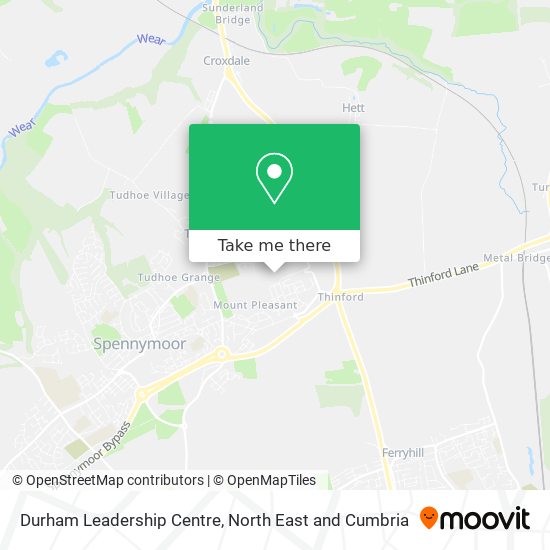 Durham Leadership Centre map