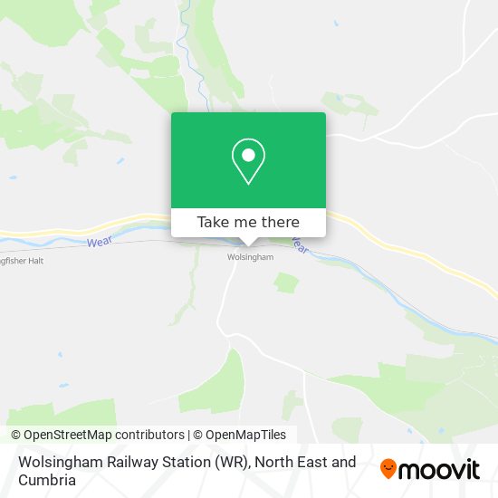 Wolsingham Railway Station (WR) map