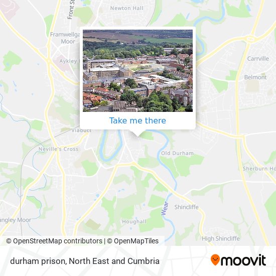 durham prison map