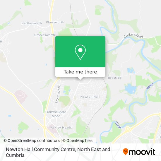 Newton Hall Community Centre map