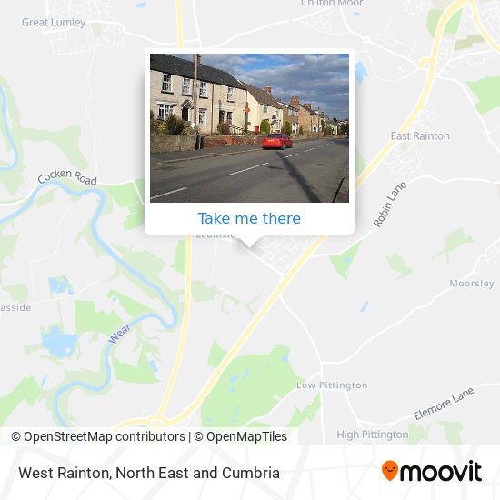 West Rainton map