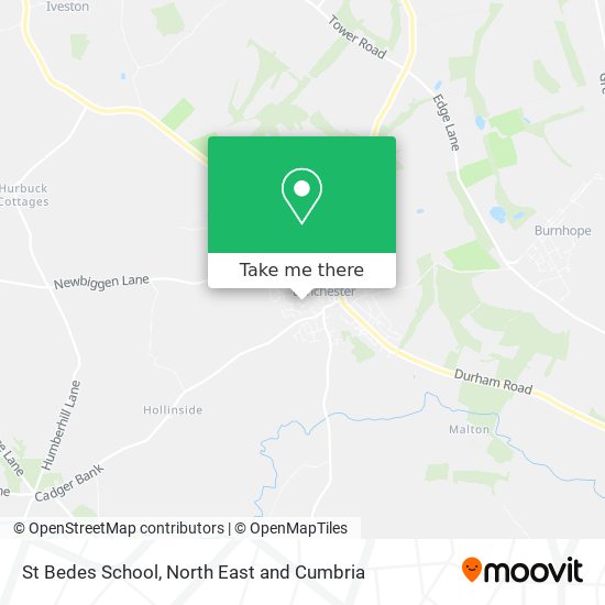 St Bedes School map