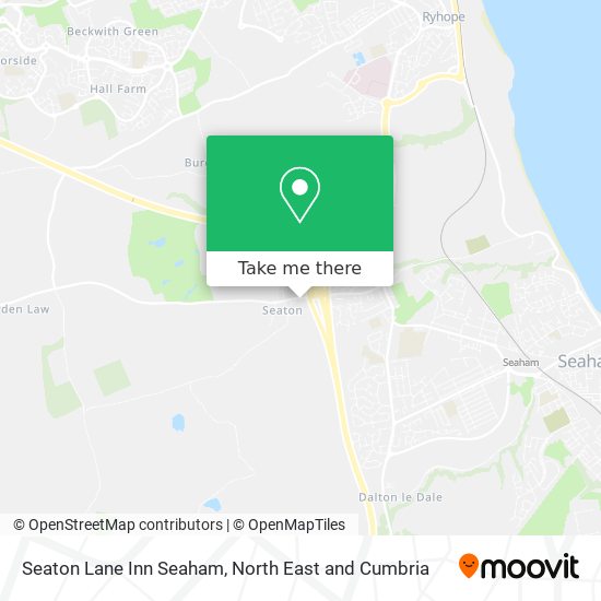 Seaton Lane Inn Seaham map