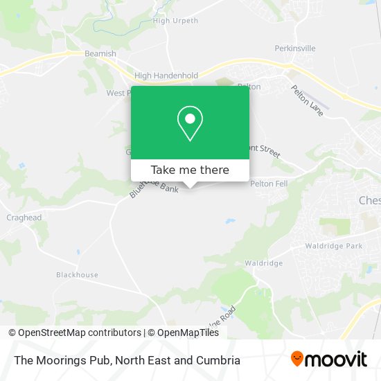 The Moorings Pub map