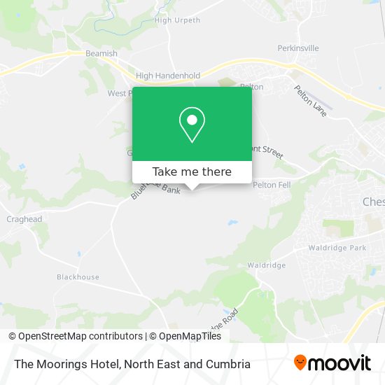 The Moorings Hotel map